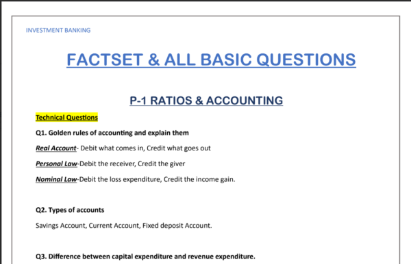 350+ Factset Interview Questions & Answers PDF Download