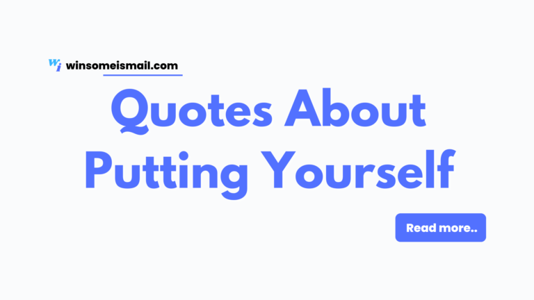 Quotes About Putting Yourself First | Winsome Ismail