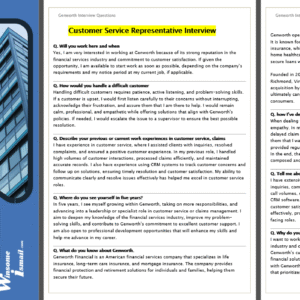 Genworth Financials Interview Questions
