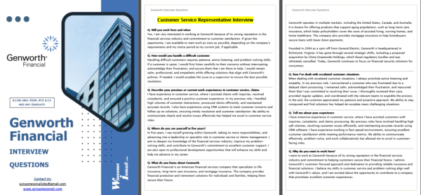 Genworth Financials Interview Questions