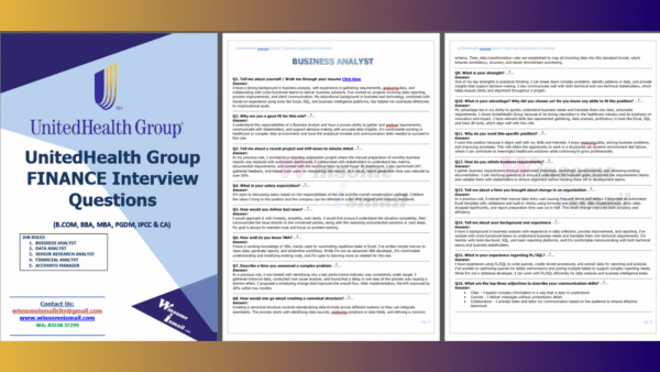 UnitedHealth Group Interview Questions and Answers