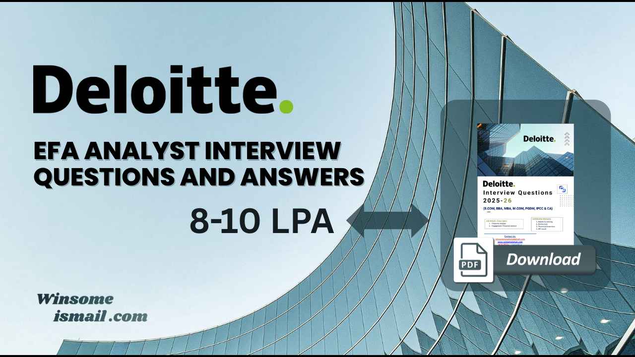 Deloitte Interview Questions and answers