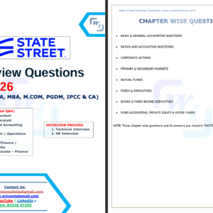 State Street Interview Questions & Answers PDF