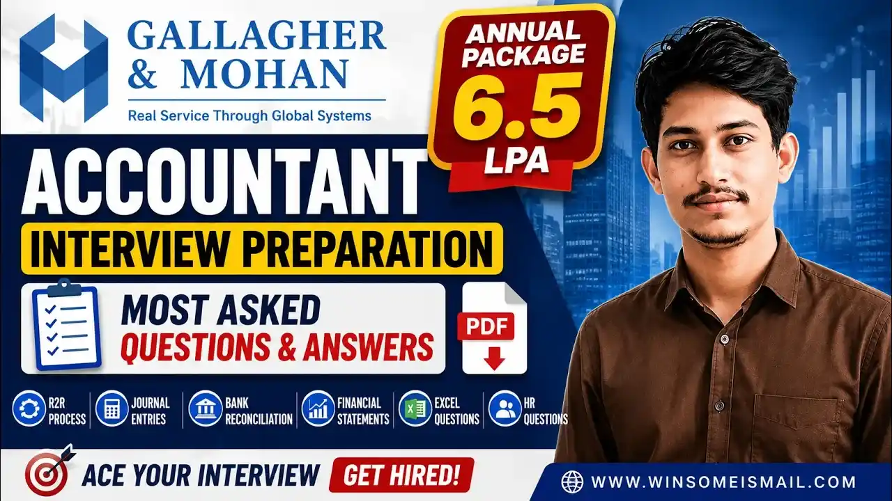 Gallagher and Mohan Accountant Interview Questions and Answers PDF
