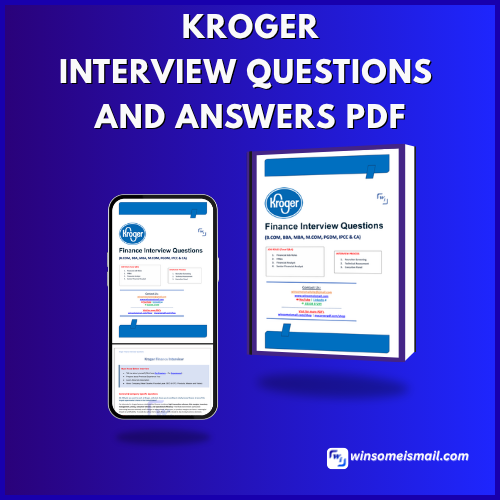 KROGER interview questions and answers