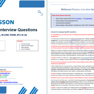 mckesson interview questions and answers pdf