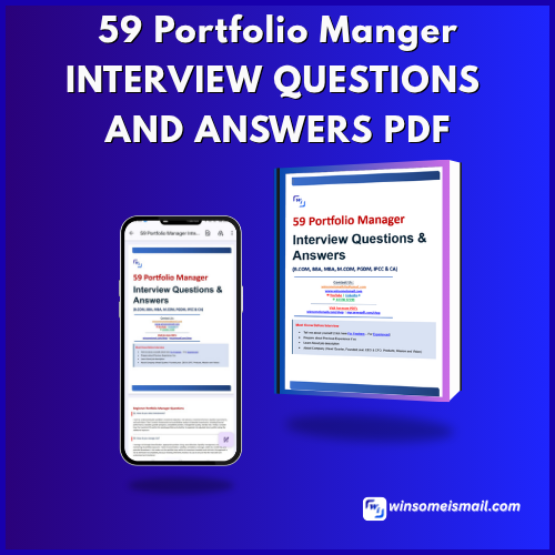 portfolio manager interview questions and answer pdf